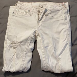 True religion white jeans